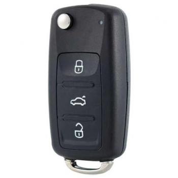 Ociodual Carcasa Llave de Mando 3 Botones Compatible con Golf Mk6, Tiguan, Polo, Passat CC, Seat y Skoda Octavia