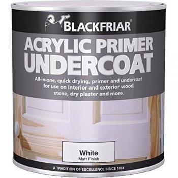 Blackfriar BKFGAP1L Quick Drying Acrylic Primer Undercoat, Grey