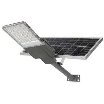 V-Tac Vt-15300st Armatura Stradale Pannello Solare 70w E Batteria - Chip Bridgelux Smd Luce 4000k Grigio Ip65 - 10228