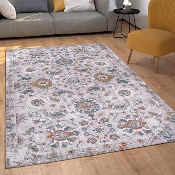 Tappeto Salotto Vintage Orientale a Pelo Corto 120x160 cm Multicolore