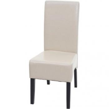 Chaise de salle à manger design crème Latina