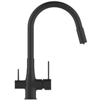 Invena Rubinetto Lavello Glamour Carbone Nero