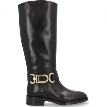 Alpe Couture Negra – Bota de piel de becerro