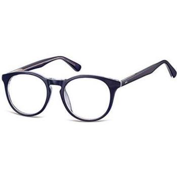 Herren Oval Vollrand Plastik Blaue Brillen - Blaulichtbrille - SmartBuy Collection