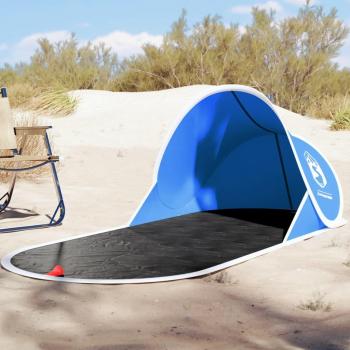 Tente de plage bleue azurée, escamotable, imperméable