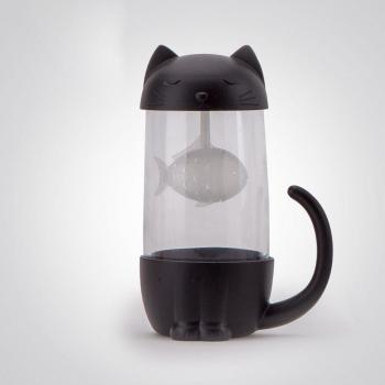 Catfish Tea Strainer Glass Cup
