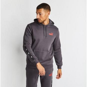 Sweat à capuche Puma Essentials+ Tape - Homme - Gris - Taille XL