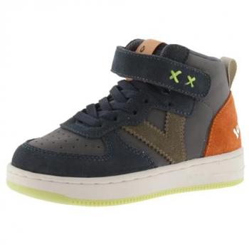 Victoria Tiempo Zapatillas abotinadas de efecto piel con piezas de serraje y cordón elástico 1124122