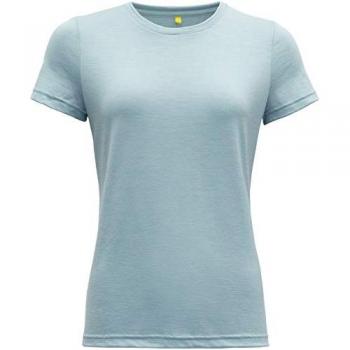 Devold Merino Damen T-Shirt EIKA - Kurzarm - Hellblau - Größe L