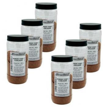 Piment Fort en Lot de 6 (40% Graines) - Pot 300g