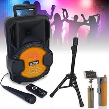 Enceinte Bluetooth LED Karaoke Enfant PARTY MOBILE8 - Pied