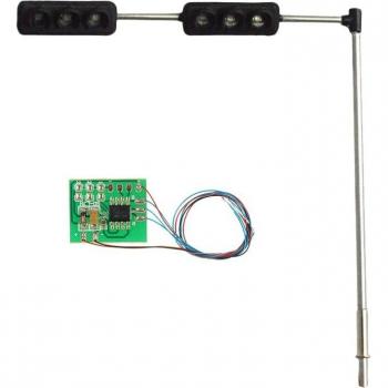 Semáforo LED 3 colores para maquetas escala HO OO modelo 6LED