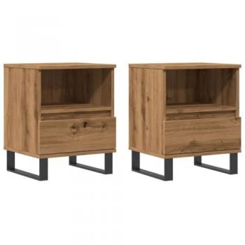 Vidaxl - Nightstands 2 pcs Artisan Oak 40x35x50 cm Engineered Wood