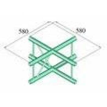 Alutruss DQ2-PAC41V Croce a 4 Vie per Illuminazione
