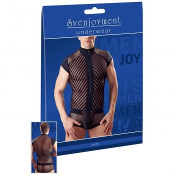 Svenjoyment Body mit Brustharness aus Webgummibändern – Größe M