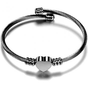 Perle Schmuck Damen Kabelarmreifen Gold 316L Edelstahl