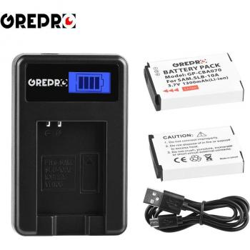Chargeur LCD pour Batterie SLB-10A Samsung EX2F, HZ15W, SL202, SL420, SL620, SL820, WB150F, WB250F, WB350F