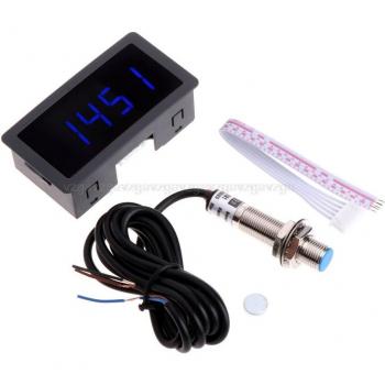 Tacómetro LED Verde con Medición de RPM