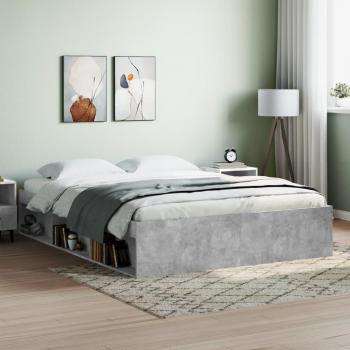 VidaXL Bed Frame without Mattress Concrete Grey 160x200 cm