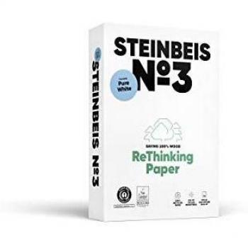 Steinbeis No. 3 Recycling Kopierpapier, DIN A4, 80g/qm, weiß, 110 CIE, 500 Blatt