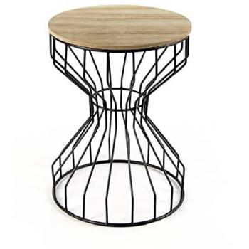 Taburete Negro Urbano Industrial 36x46