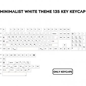 Sushi White Theme PBT 135-Key DYE-Sub Keycap Set