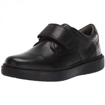 Geox RIDDOCK Single Strap School Shoes for Boys – Classic Black – Size UK 1 / EUR 33
