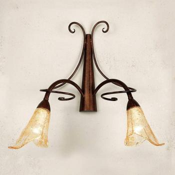 Lam Applique Riccardo Vetro Floreale