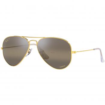 Ray-Ban RB3025 Aviator Large Metallo Polarizzato 9196G5 Occhiali da Sole Oro per Uomo