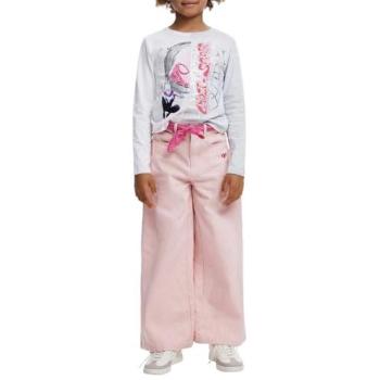 Pantaloni Ampli Melange Desigual Rosso 5/6 Bambini