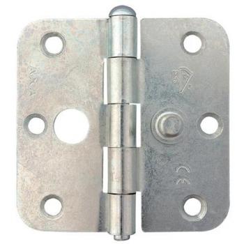 Axa Veiligheidsscharnier ronde hoeken topcoat gegalvaniseerd 75 x 75mm SKG** 1114-24-23/VE