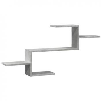 Vidaxl - Scaffale a Muro Grigio Cemento 104x15x49 cm