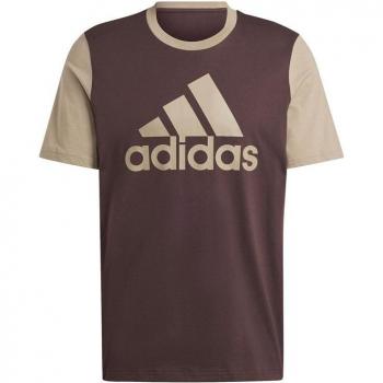 Adidas Men’s Brown Big Logo T‑Shirt L40/44