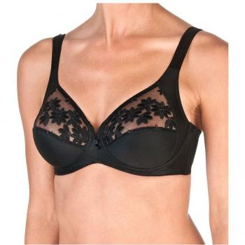 Felina 555-4 Sujetador con Aro y Bordado Floral Negro 95F
