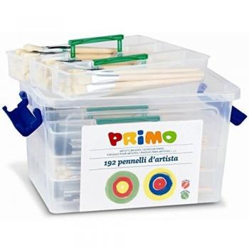 Valigetta Pennelli Punte Miste Primo - 192 Pezzi Assortiti - 243PTQ192