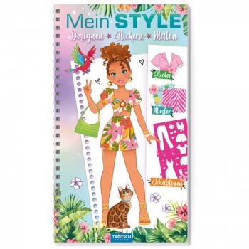 Trötsch Malbuch mit Schablonen und Stickern Mein Style Holiday: Malbuch Beschäftigungsbuch Ausmalbuch Stickerbuch