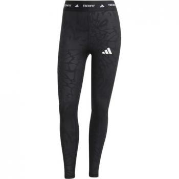 Malla adidas TechFit 7/8 Negra Estampada para Mujer