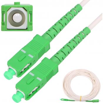Extralink SC/APC-SC/APC Biały Patchcord LSOH, Jednomodowy, Simplex, G.657A2, 3mm, 30m