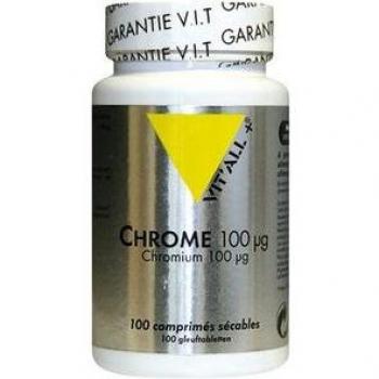 Cromo 100µg 100 comprimidos - Vitall +
