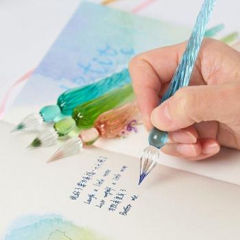 L4MD Vintage Glass Dip Pen – Signature Fountain Writing Set