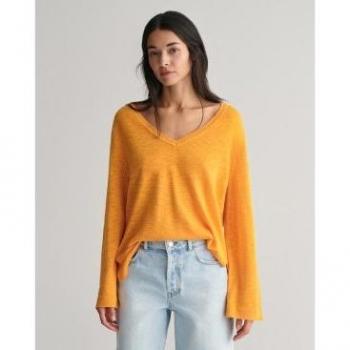Jersey de Lino Casual con Cuello Pícaro – Gant Mujer L