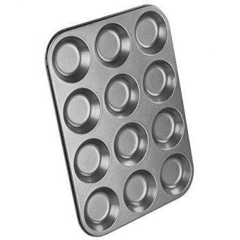 Chef Aid Non Stick Shallow Bun Tin - 12 Cup