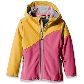 Chaqueta Softshell CMP para niña, color Naranja - albaricoque, talla 3 años