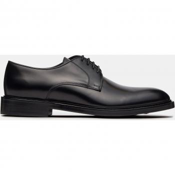 Lottusse Zapatos de Cordones Harrys para Hombre de Piel de Vacuno Negra