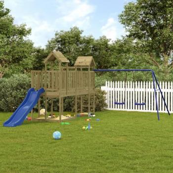 Kit de terrain de jeu en bois de pin vieXL