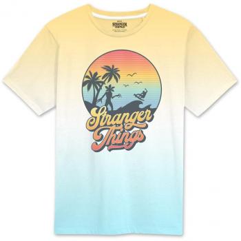 Stranger Things Sunset Circle T-Shirt - Multicolored - Size M