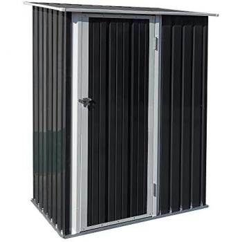 Outsunny Outdoor Storage Shed with Lockable Door Grey