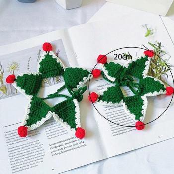 Knitted Holiday Collar for Pets