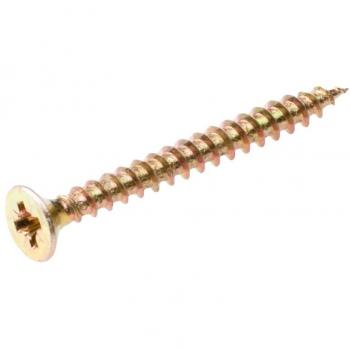 Gelb verzinkte Spanplattenschrauben 6.0x90mm