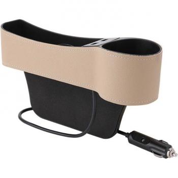 ConsolaCupHolder 360° con Puertos USB Dual